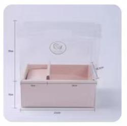 母亲节蛋糕包装-透明手提花束盒1*1个 商品图0