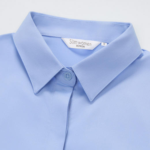【含莫代尔】罗蒙女士长袖暗门襟防走光衬衫商务通勤简约百搭女上装 商品图7