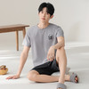 芬腾睡衣男士夏季短袖短裤纯棉薄款可外穿休闲宽松家居服套装男款 商品缩略图0