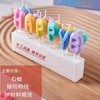 韩国ins彩色胖英文字母 happybirthday   蜡烛 彩色字母蛋糕蜡烛 商品缩略图3
