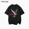 PINLI品立2025夏季新款潮牌动物印花短袖T恤男休闲圆领体恤衫上衣BG252111020 商品缩略图3