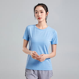 夏季圆领速干短袖男女薄款排汗透气弹力户外运动登山徙步半袖T印标