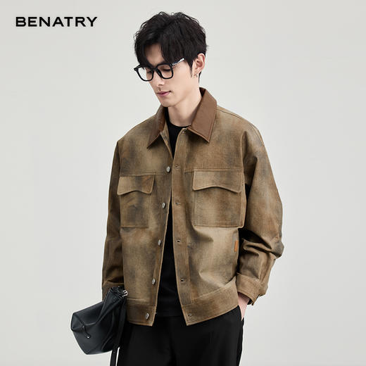 贝纳川印花翻领茄克ECF100001724 商品图2