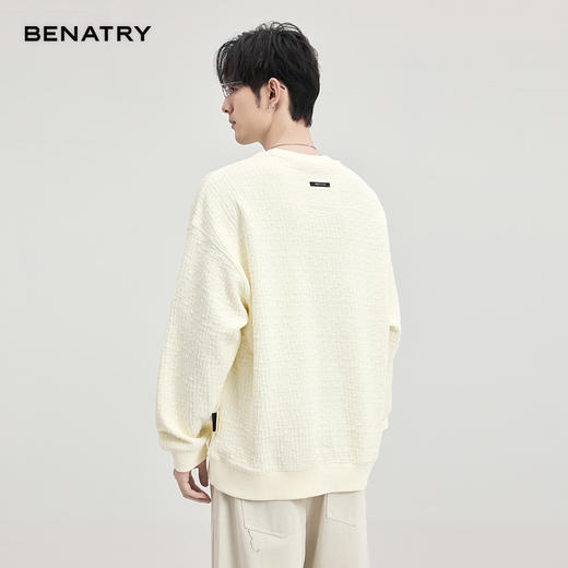 贝纳川肌理圆领卫衣ECF124002 商品图3