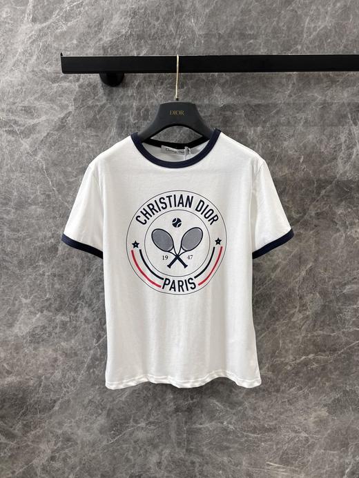 迪奥25Ss春夏新款网球拍印花圆领T恤（DQJ） 商品图11
