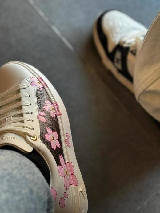 驴家LVxTM村上隆联名款驴牌L家TimeOut樱花系列休闲小白鞋运动鞋（HC） 商品图4