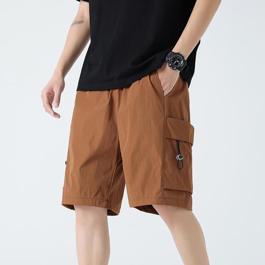 夏季薄款冰丝速干休闲长裤运动五分短裤男士男生裤子 商品图3