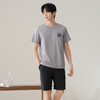 芬腾睡衣男士夏季短袖短裤纯棉薄款可外穿休闲宽松家居服套装男款 商品缩略图2
