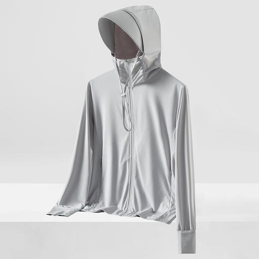 【UPF50+男女情侣防晒衣】夏季冰丝薄款透气户外专业钓鱼防晒服可拆卸帽檐 商品图0