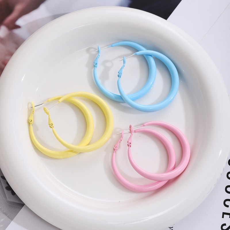 多巴胺糖果色明艳活力大气时尚百搭耳圈6133-