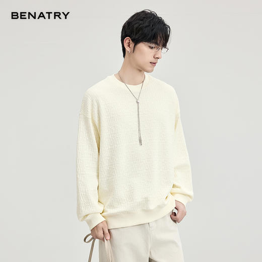 贝纳川肌理圆领卫衣ECF124002 商品图2