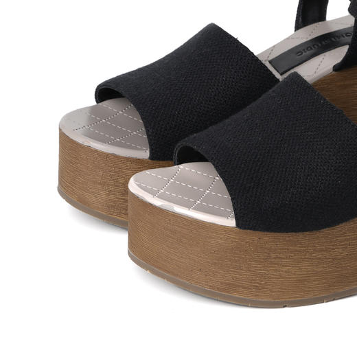 ROMI STUDIO “自我时刻” 牛反绒拼羊皮厚底台高跟鞋 427CA008 商品图1