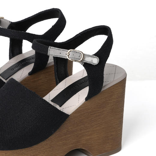 ROMI STUDIO “自我时刻” 牛反绒拼羊皮厚底台高跟鞋 427CA008 商品图2