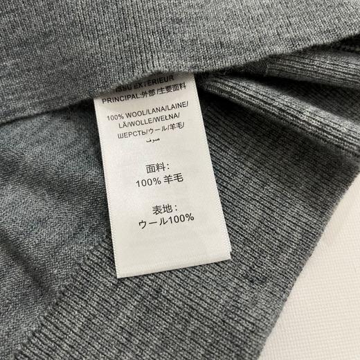 丁摩 春装新款层次感撞色拼接/假两件羊毛圆领针织开衫5ZF-16161 商品图3