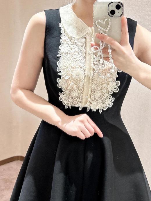 JORYA*25Ss春夏新款蕾丝娃娃领露思同款小黑裙（DQJ） 商品图4