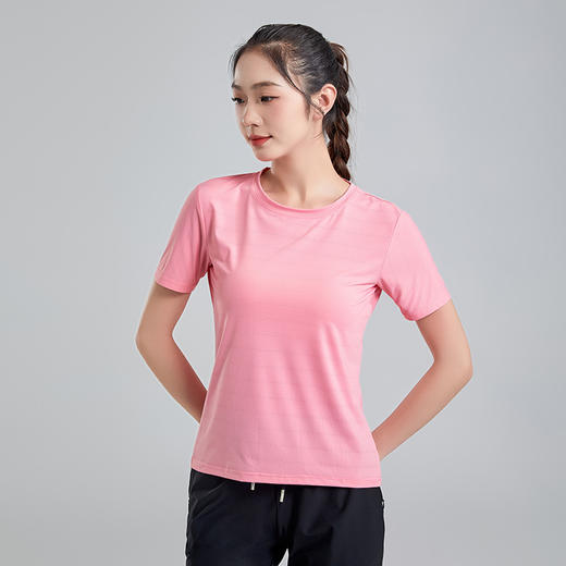 夏季圆领速干短袖男女薄款排汗透气弹力户外运动登山徙步半袖T印标 商品图1