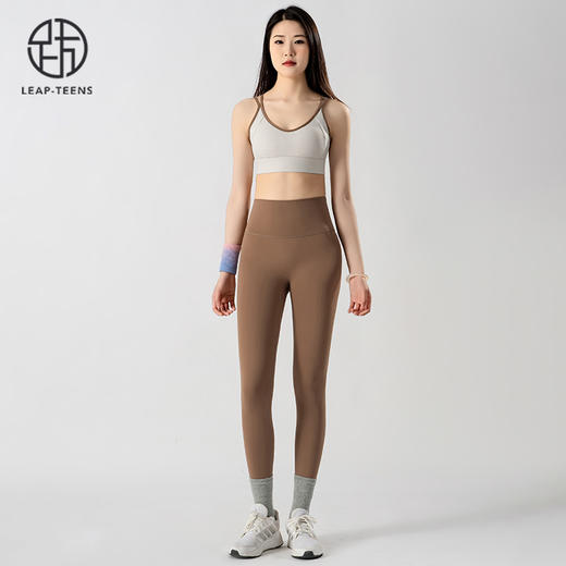 跃牌【蚂蚁运动】系列  防震聚拢性感美背高腰提臀瑜伽裤女瑜伽套装X1372+K3338 商品图3