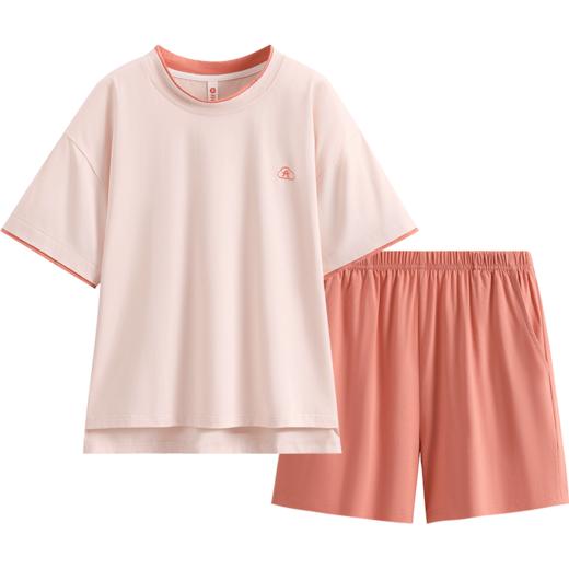 芬腾情侣睡衣夏季纯棉短袖短裤套装男女士薄款透气外穿大码家居服 商品图4