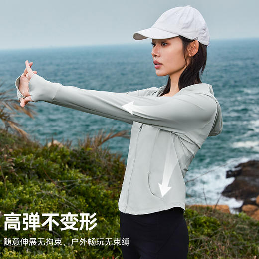 【小腰精】拓路者upf100+瑜伽服女2025年春季收腰显瘦冰丝防晒衣 商品图2