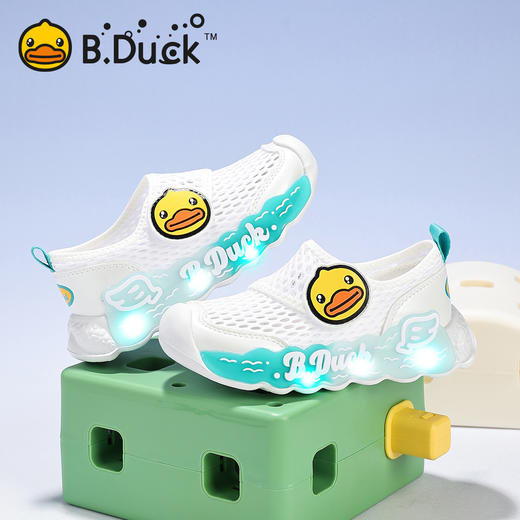 B.Duck小黄鸭童鞋夏季儿童运动鞋23-35 B1686953 商品图3