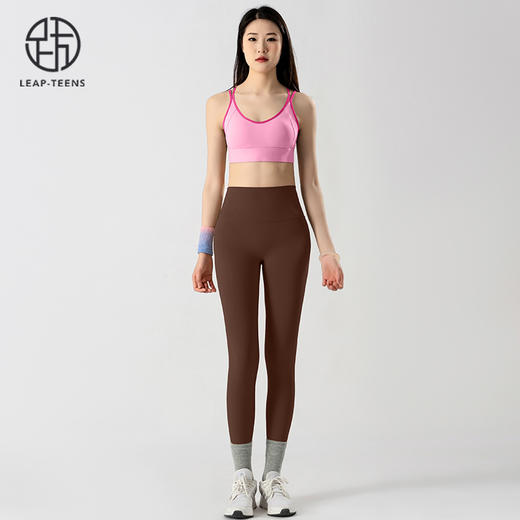 跃牌【蚂蚁运动】系列  防震聚拢性感美背高腰提臀瑜伽裤女瑜伽套装X1372+K3338 商品图4