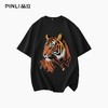 PINLI品立2025夏季新款老虎印花短袖T恤男潮牌休闲圆领体恤衫上衣BG252111017 商品缩略图3