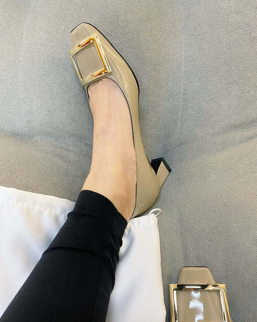 47-1 极限特惠 阿V经典方扣 4.5cm方头方根 暴走小高跟 暴走高跟 准码不要选大 商品图6