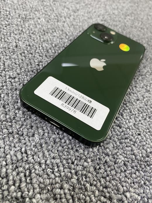 编号839978-苹果iPhone13mini/128G/绿色，5G手机，9.8新成色好，原机电池83%，特价2299元，放心无忧店保180天！ 商品图2