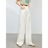 【初夏新品】熙世界白色牛仔裤宽松阔腿裤女2025春夏款高腰显瘦纯棉直筒长裤子 商品缩略图3