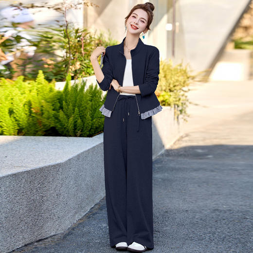 休闲卫衣套装春秋款中年妈妈气质宽松减龄显瘦运动两件套 JYJ2519 商品图1