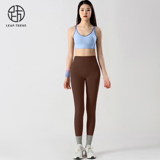 跃牌【蚂蚁运动】系列  防震聚拢性感美背高腰提臀瑜伽裤女瑜伽套装X1372+K3338 商品图2