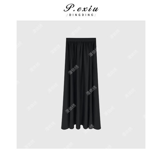 03-4潘依绣丁丁宠粉100%天丝高级感优雅简约垂感半身裙 W-62295 商品图1