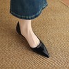 【预售5天】极简春秋法式小低坡跟尖头侧空浅口百搭通勤单鞋DMJFG&82510F 商品缩略图3