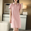 丁摩 夏季polo连衣裙休闲显瘦中长款T恤裙5ZF-2232 商品缩略图2