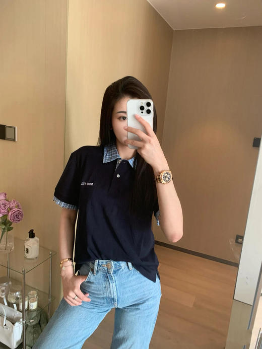 缪缪25早春polo针织短袖T恤（TM） 商品图4