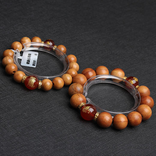 丁摩  桃木吉祥手串+精美礼盒转yun 男女款手链5ZF-1233 商品图2