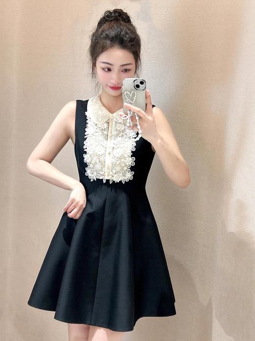 JORYA*25Ss春夏新款蕾丝娃娃领露思同款小黑裙（DQJ） 商品图7