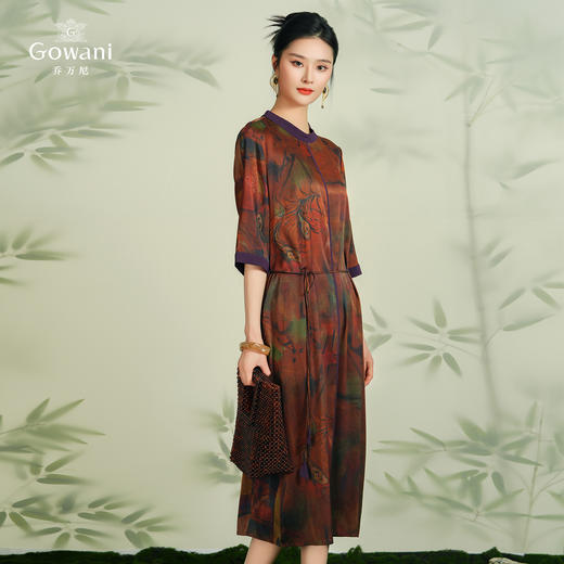 乔万尼重磅真丝连衣裙高端大牌夏季20姆米新款EF2E383 商品图3