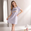 芬腾睡裙女士夏季薄款短袖睡衣短裙女款宽松休闲卡通可爱家居服 商品缩略图0