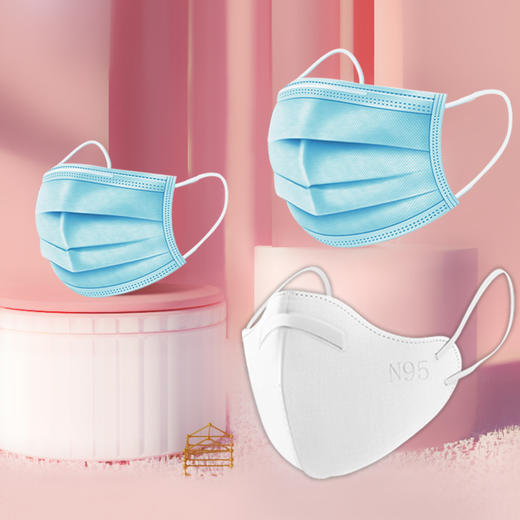 【医用】飞翔YYWK 独立装 成人款  灭菌型 有效三层过滤-AA 商品图2