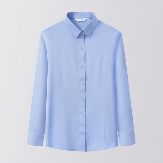 【含莫代尔】罗蒙女士衬衫简约大方通勤百搭舒适简约长袖衬衣女 商品图5