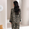 芬腾性感豹纹春夏款睡衣女冰丝薄款宽松大码仿真丝长袖家居服套装 商品缩略图3