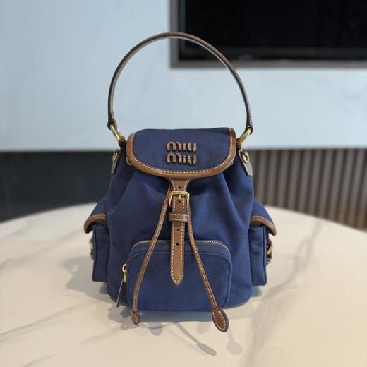 MIUMIU缪缪经典徽标Logo棉背包双肩包三色系列（MM） 商品图1