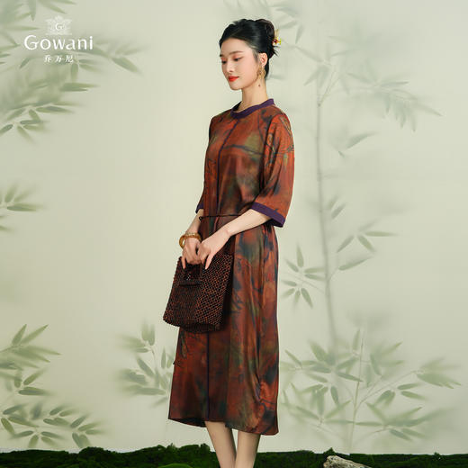 乔万尼重磅真丝连衣裙高端大牌夏季20姆米新款EF2E383 商品图2