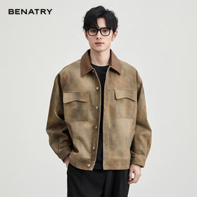 贝纳川印花翻领茄克ECF100001724