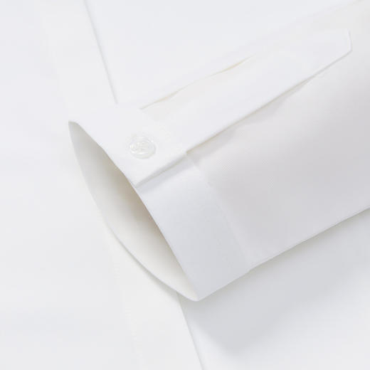 【含莫代尔 】罗蒙女士七分袖暗门襟衬衫纯色百搭商务面试职业衬衣女 商品图8