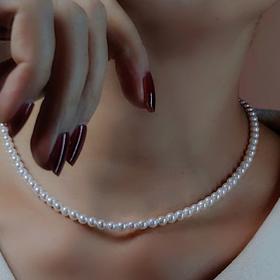 “小灯泡”级AK淡水珍珠项链 4.5～5mm（特价）