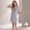 芬腾睡裙女士夏季薄款短袖睡衣短裙女款宽松休闲卡通可爱家居服 商品缩略图2