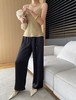 七夕福利-NO退~顺滑肌理纹缎面新中式吊坠松紧腰阔腿裤-喜出 商品缩略图1