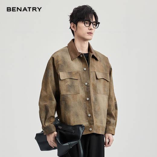 贝纳川印花翻领茄克ECF100001724 商品图1